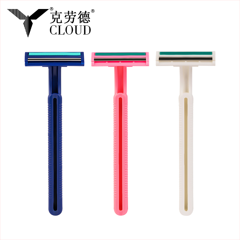 มีดโกนหญิงแบบใช้ซ้ำได้สำหรับผิวบอบบาง