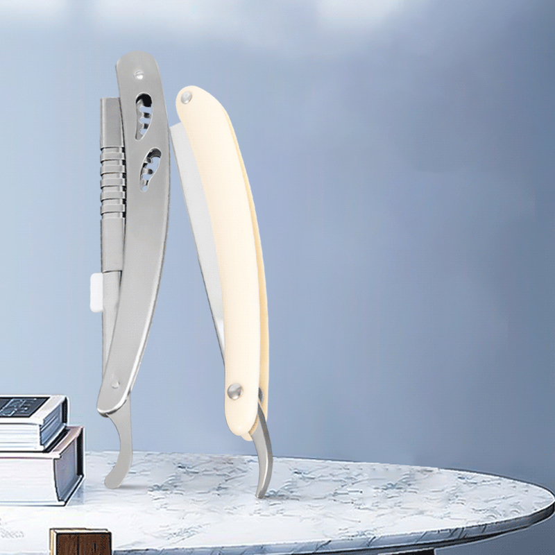 ด้ามมีดโกนตรงลูกฟูกสแตนเลสทนทาน