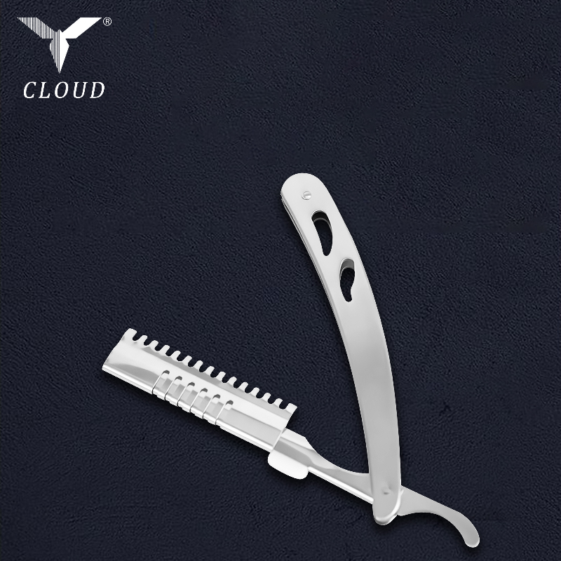 ด้ามมีดโกนตรงลูกฟูกสแตนเลสทนทาน