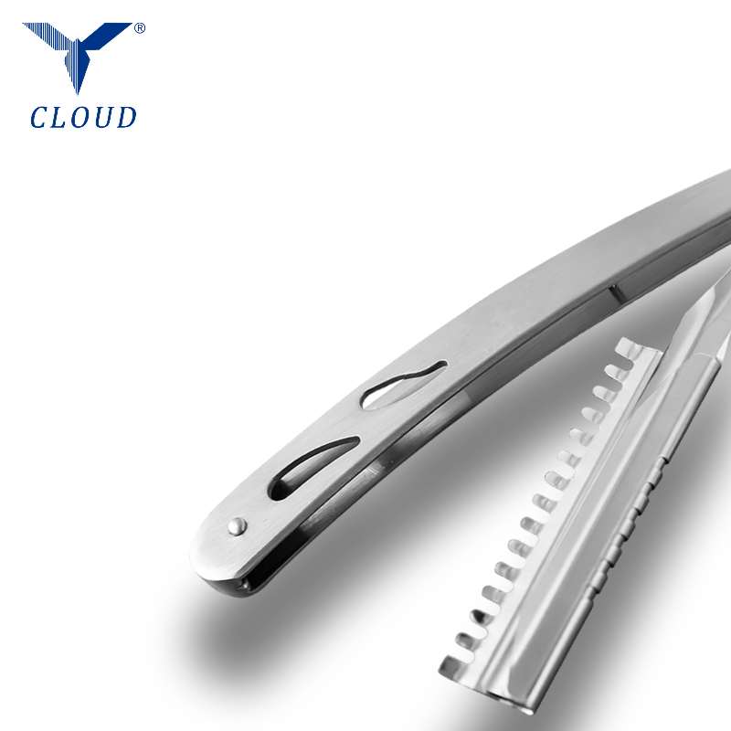 ด้ามมีดโกนตรงลูกฟูกสแตนเลสทนทาน