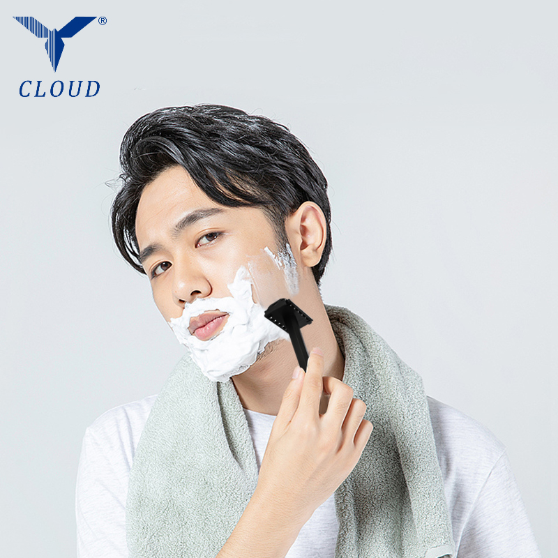 Travel Portable 74 ใบมีดพลาสติกรูปตัว T มีดโกน