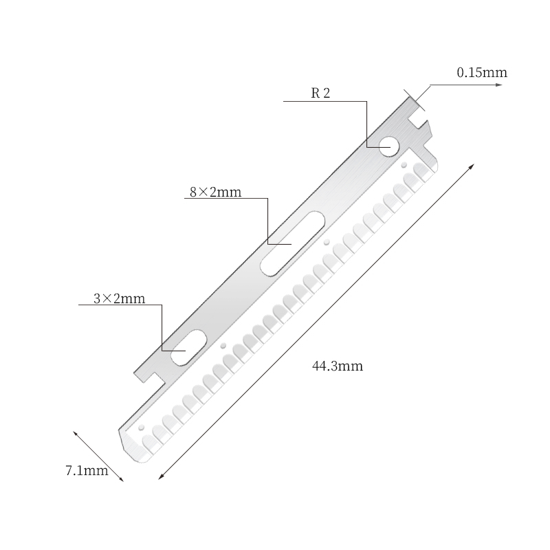 ใบมีดโกนสเตนเลสสตีลเคลือบนาโนสำหรับใบหน้าและคิ้ว
