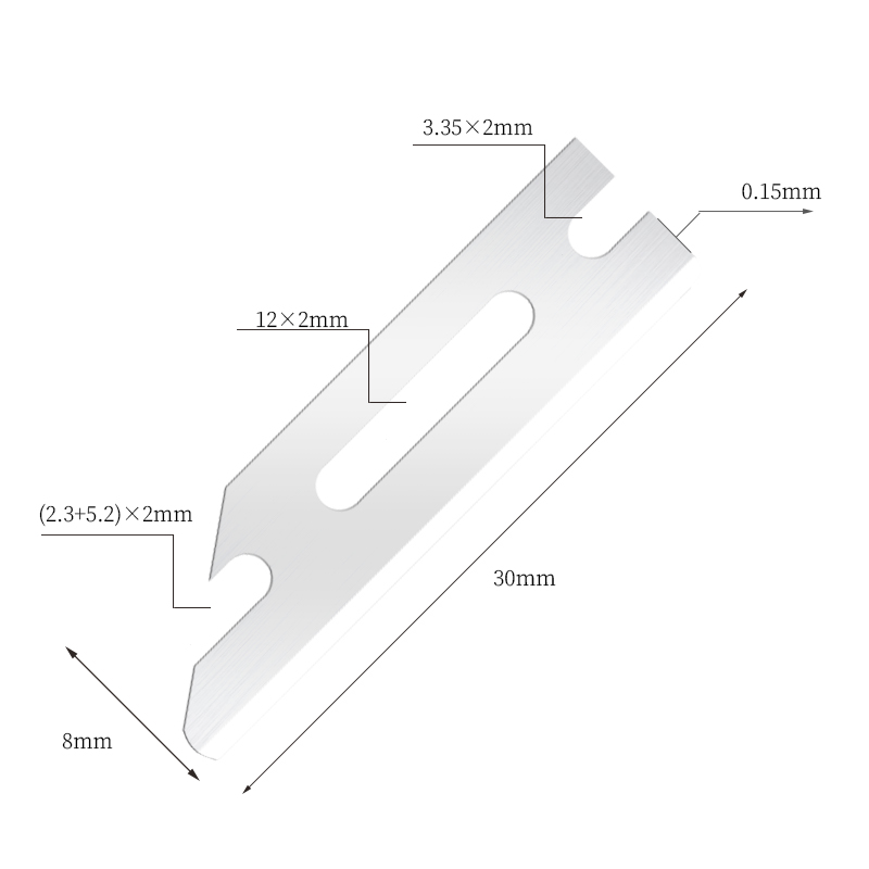 ใบมีดโกนสเตนเลสสตีลเรียบเป็นพิเศษแบบพกพา