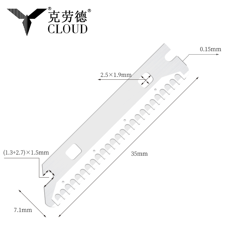 ใบมีดโกนคิ้วสแตนเลสแบบใช้ซ้ำได้หลายแบบ