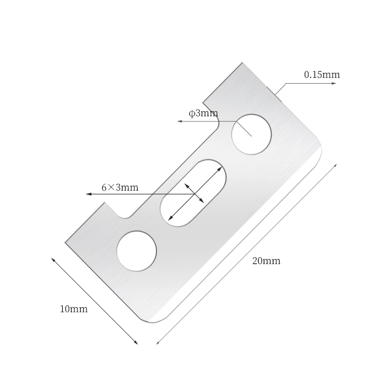 ใบมีดโกนคิ้วสแตนเลสขอบตัดด้านเดียว