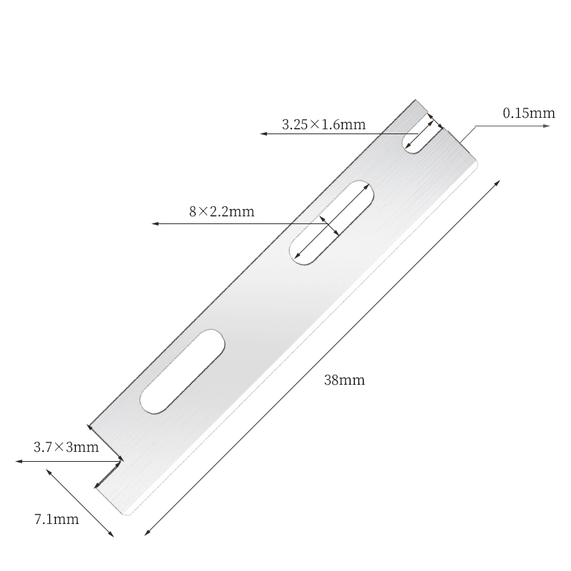 ใบมีดโกนคิ้วสแตนเลสแบบใช้ซ้ำได้หลายแบบ