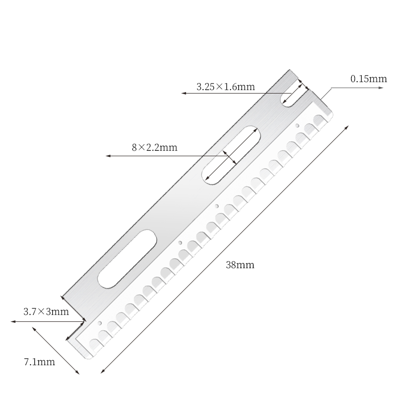 ใบมีดโกนคิ้วสแตนเลสแบบใช้ซ้ำได้หลายแบบ