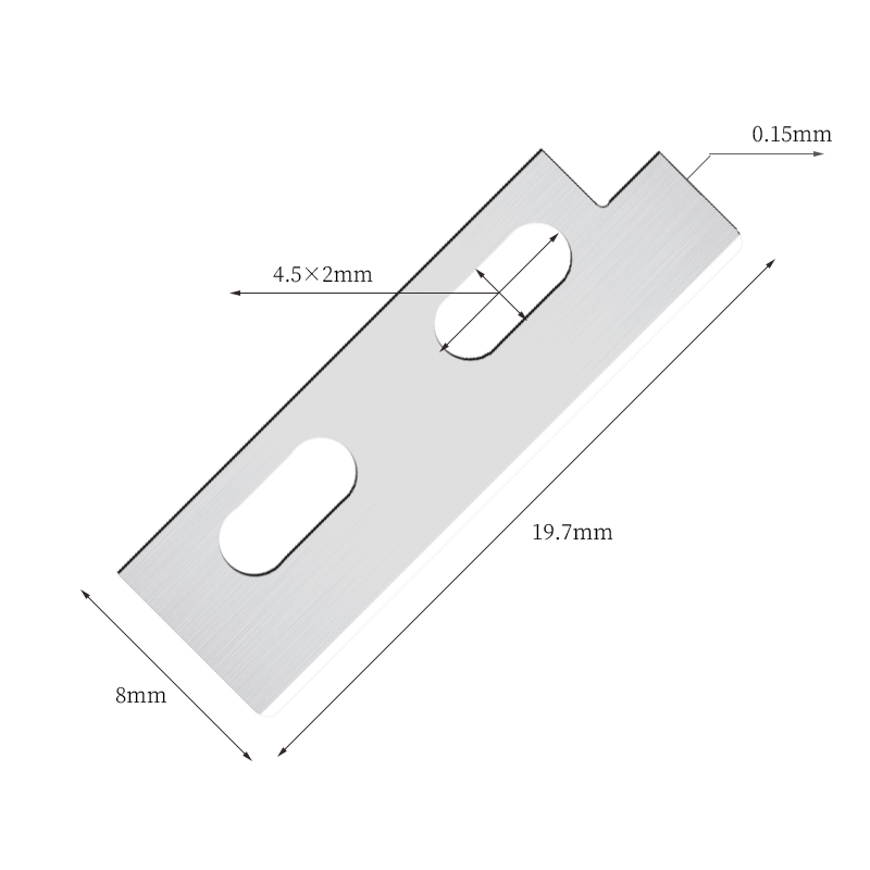 ใบมีดแต่งคิ้วสเตนเลสสตีลที่มีความแม่นยำ